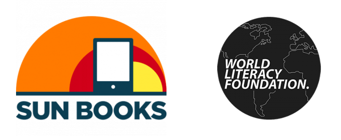 Sun Books and World Literacy Foundation logos